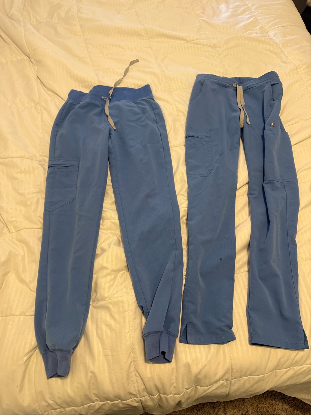Figs ceil blue Scrub 2 Pants